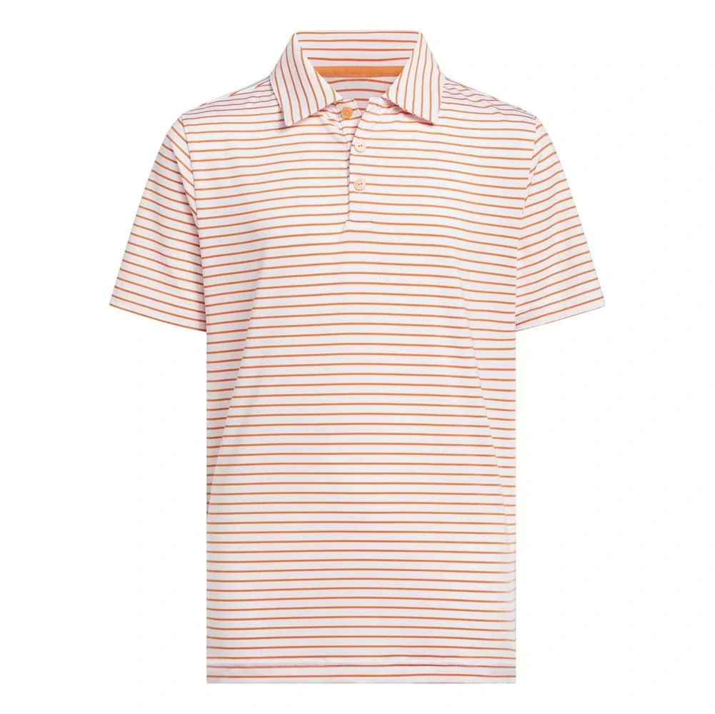 Adidas Junior Boys ClimaCool Striped Golf Polo
