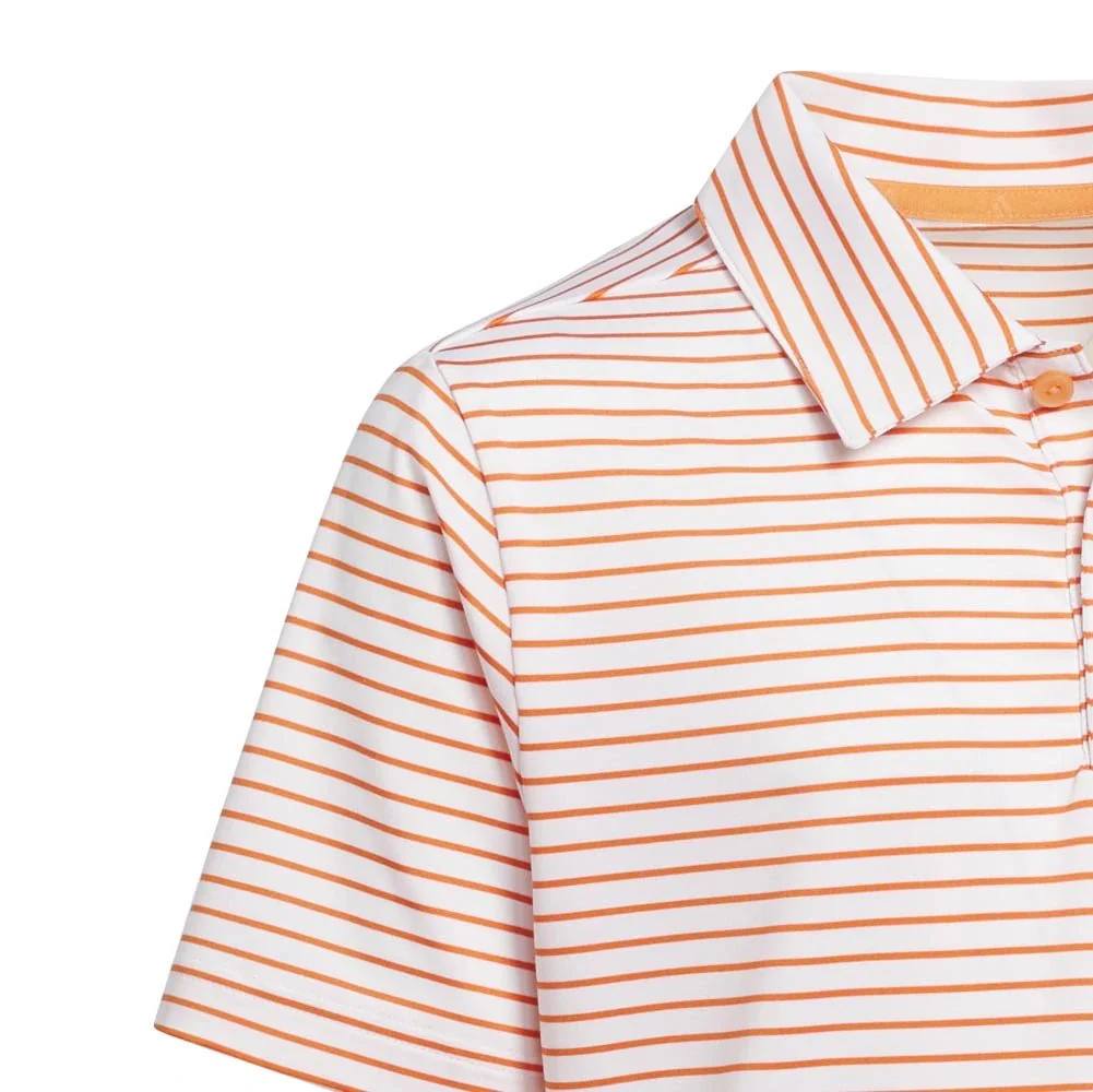 Adidas Junior Boys ClimaCool Striped Golf Polo - Image 3