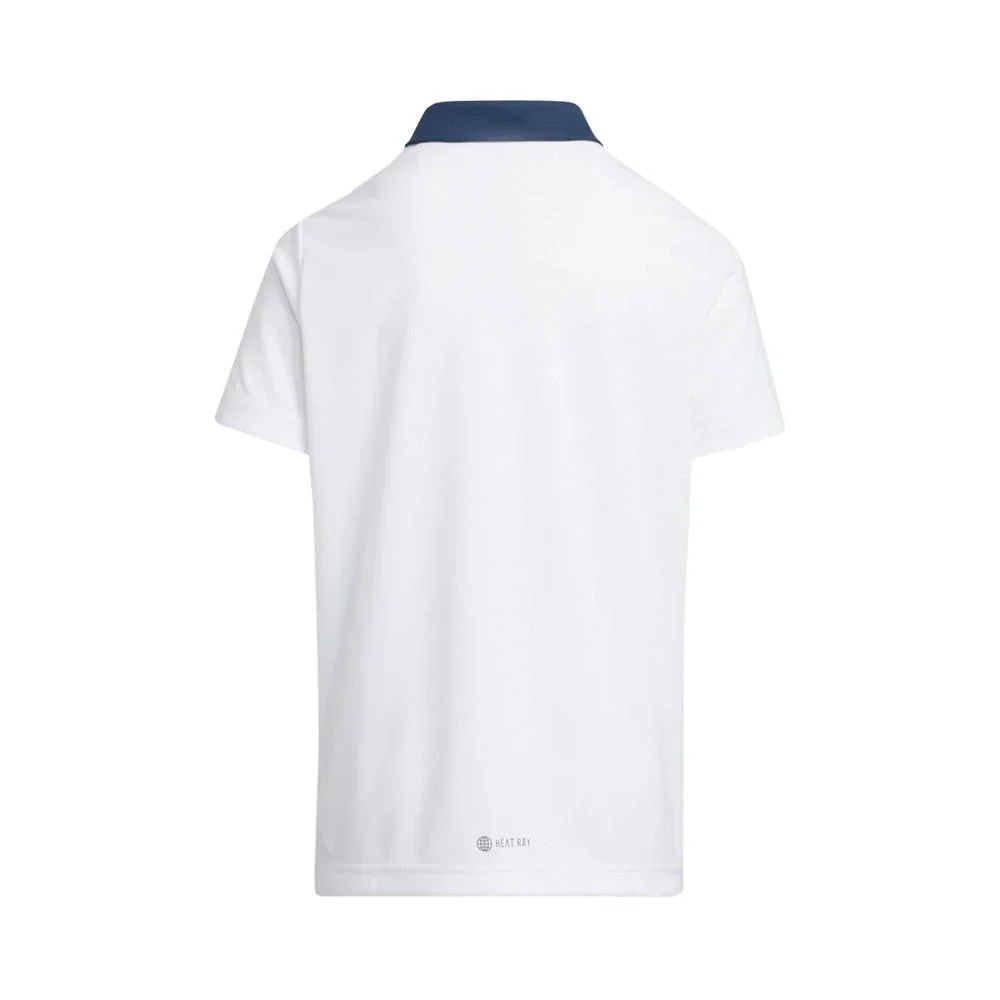 Adidas Junior Boys HEAT.RDY Colorblock Polo - Image 7