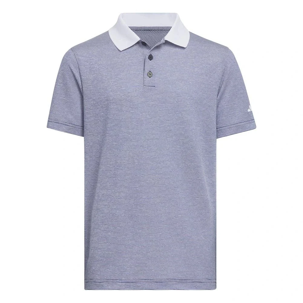 Adidas Junior Boys Ottoman Striped Golf Polo
