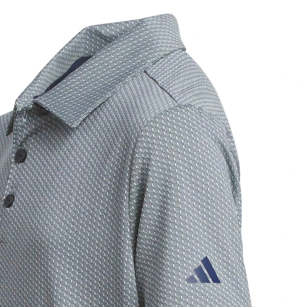 Adidas Junior Boys Textured Golf Polo - Image 8