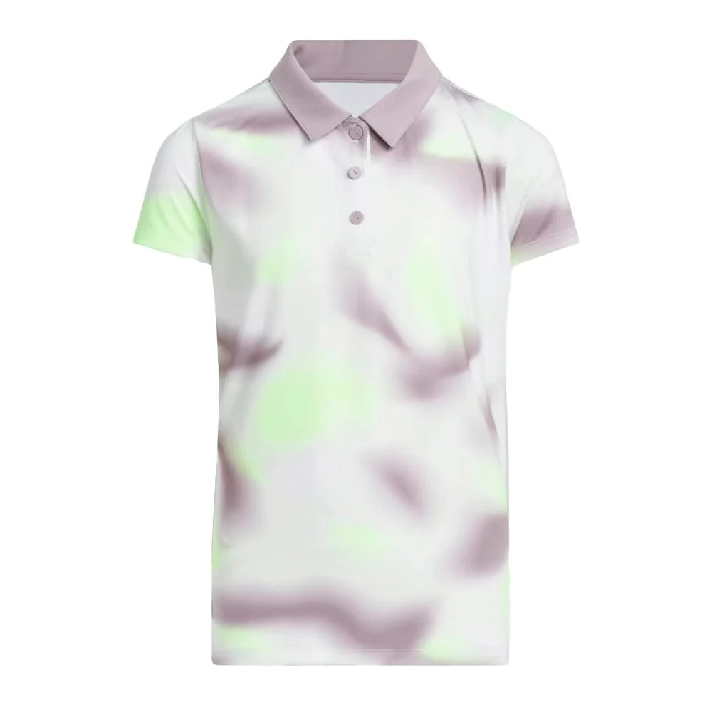 Adidas Junior Girls Allover Print Polo