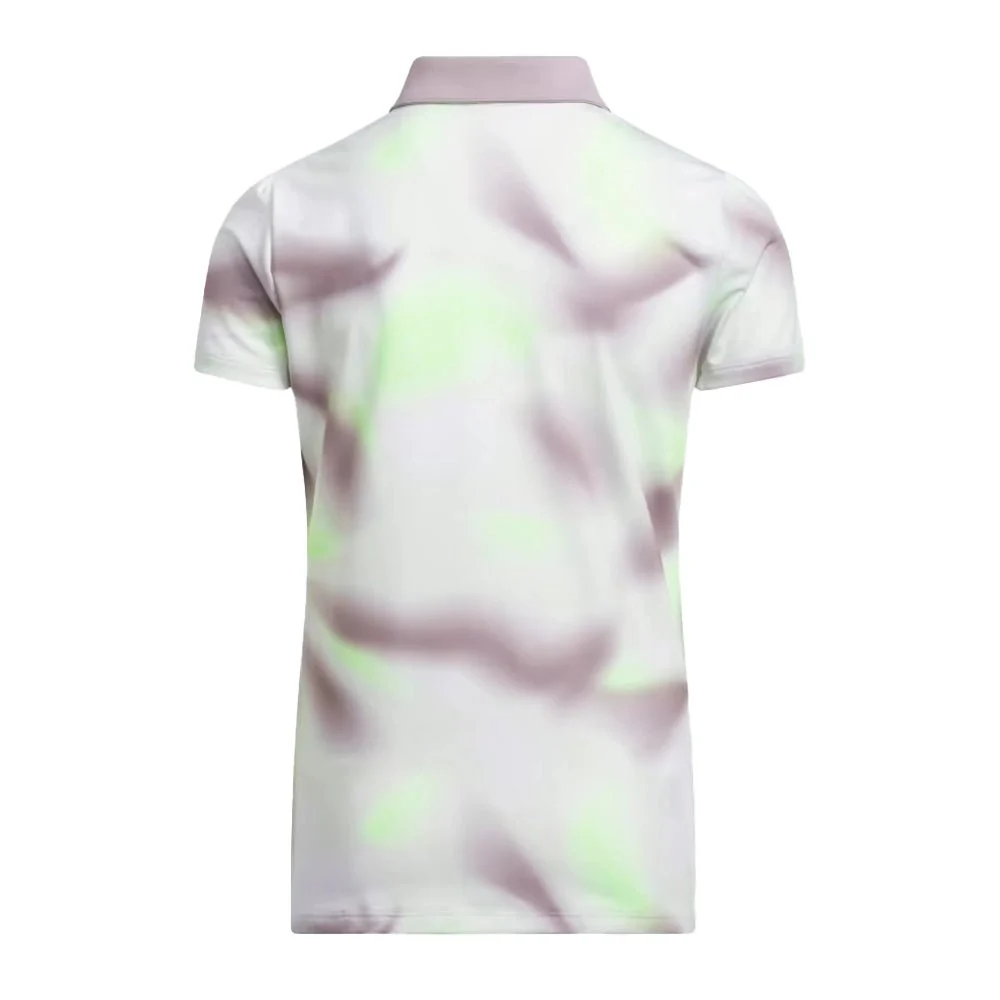 Adidas Junior Girls Allover Print Polo - Image 2