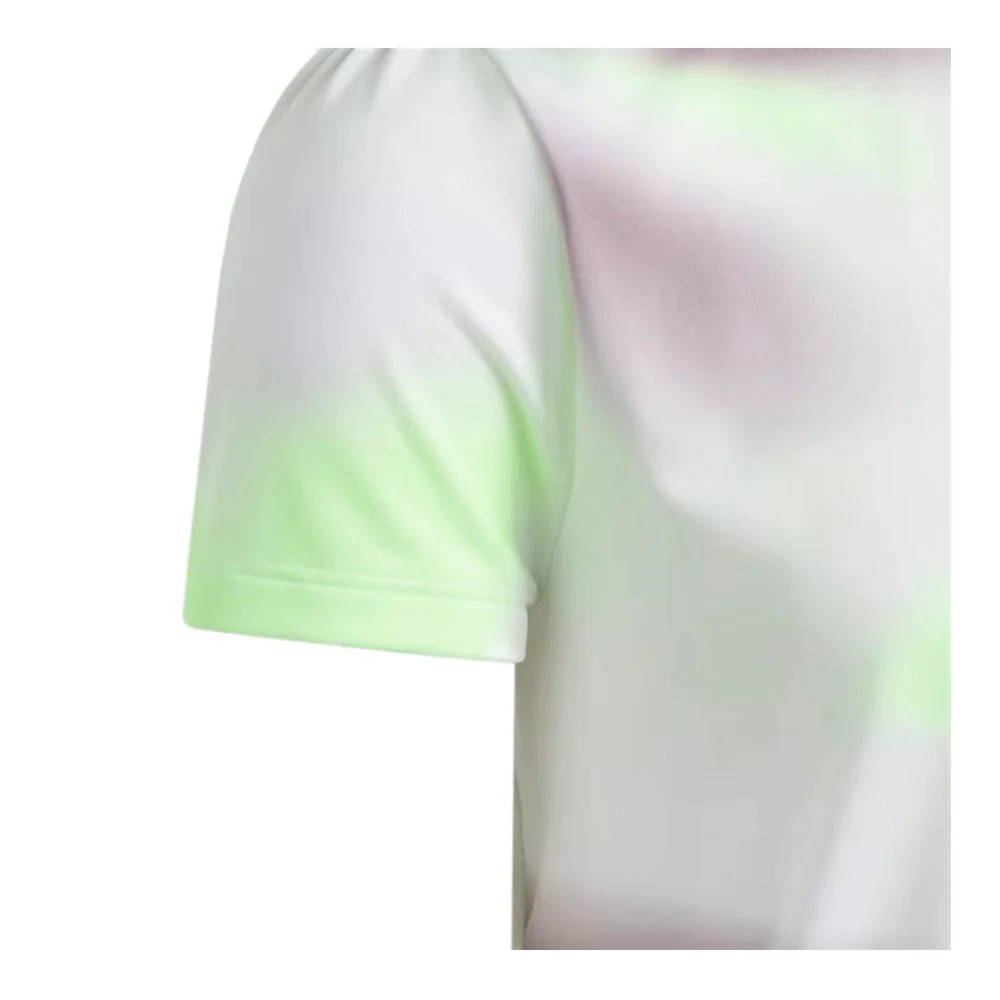Adidas Junior Girls Allover Print Polo - Image 3