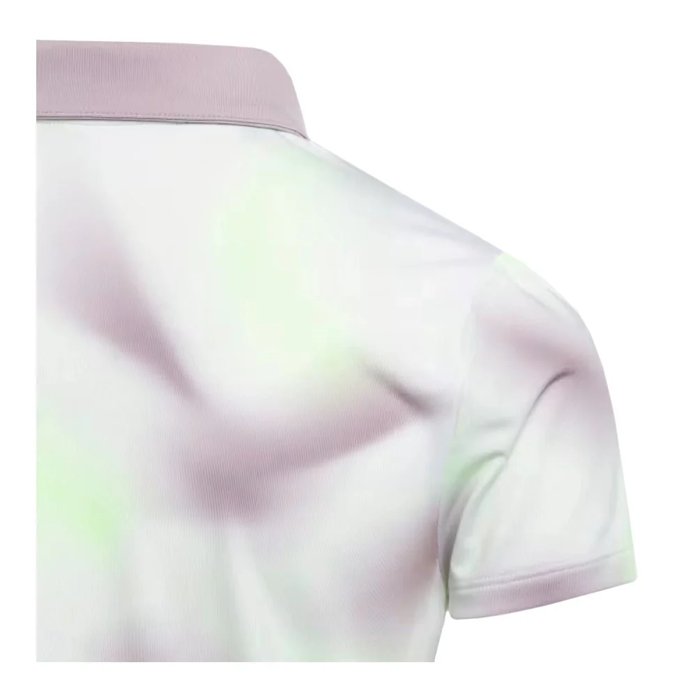 Adidas Junior Girls Allover Print Polo - Image 5