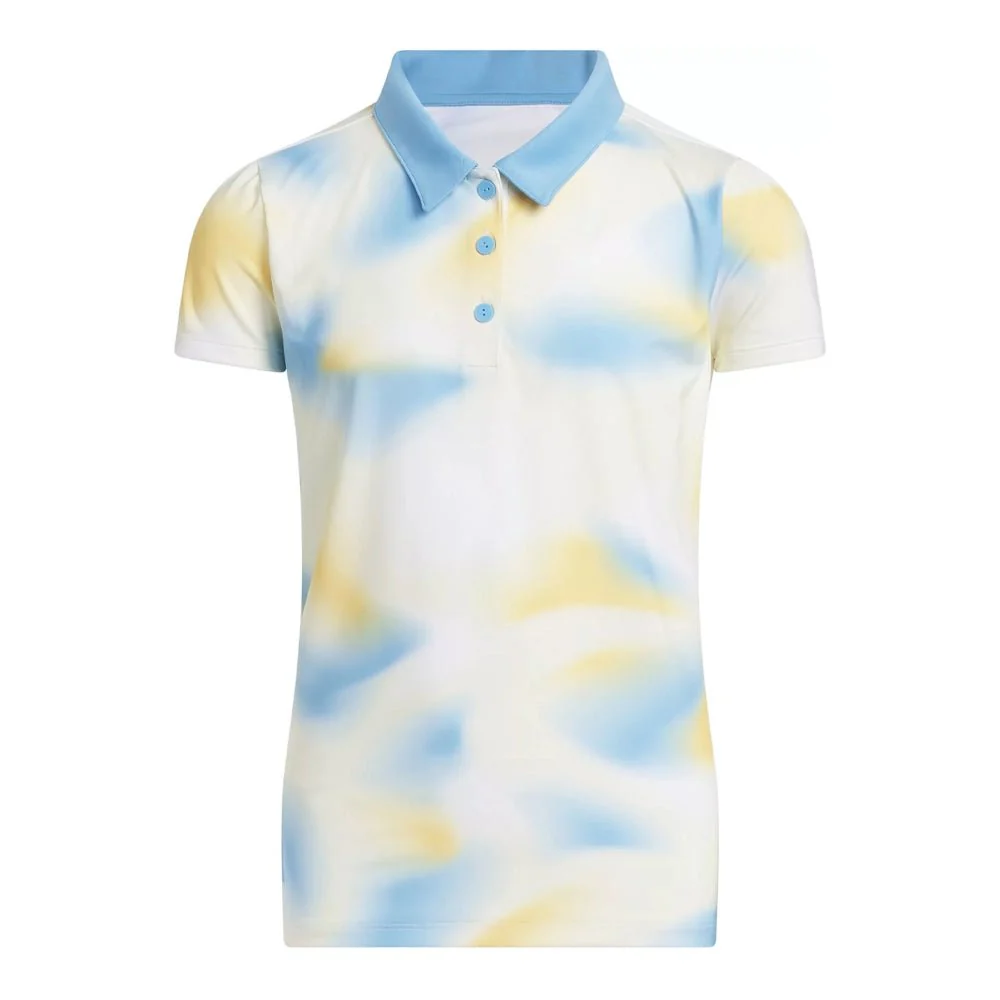 Adidas Junior Girls Allover Print Polo - Image 6