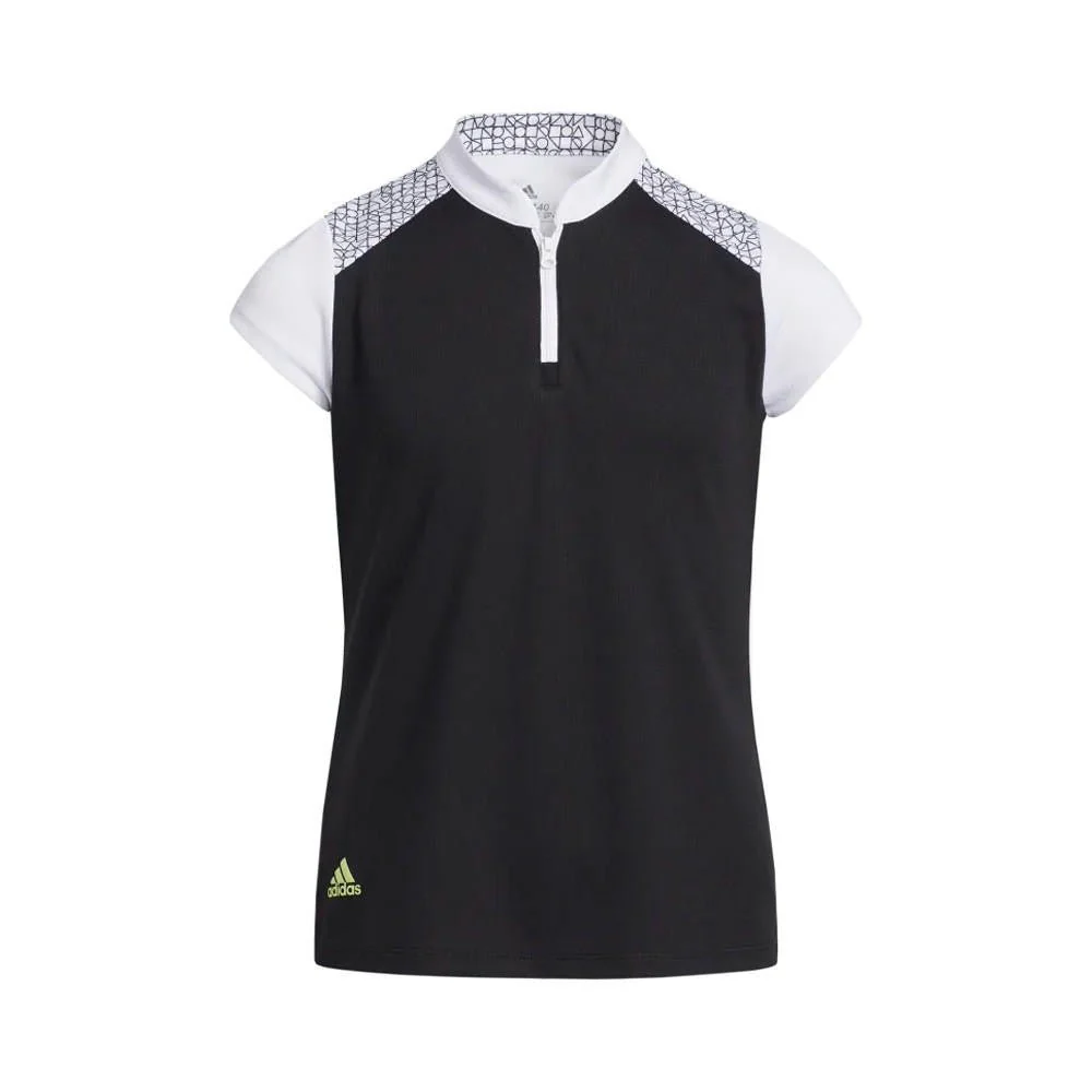 Adidas Junior Girls Colorblock Polo - Image 2