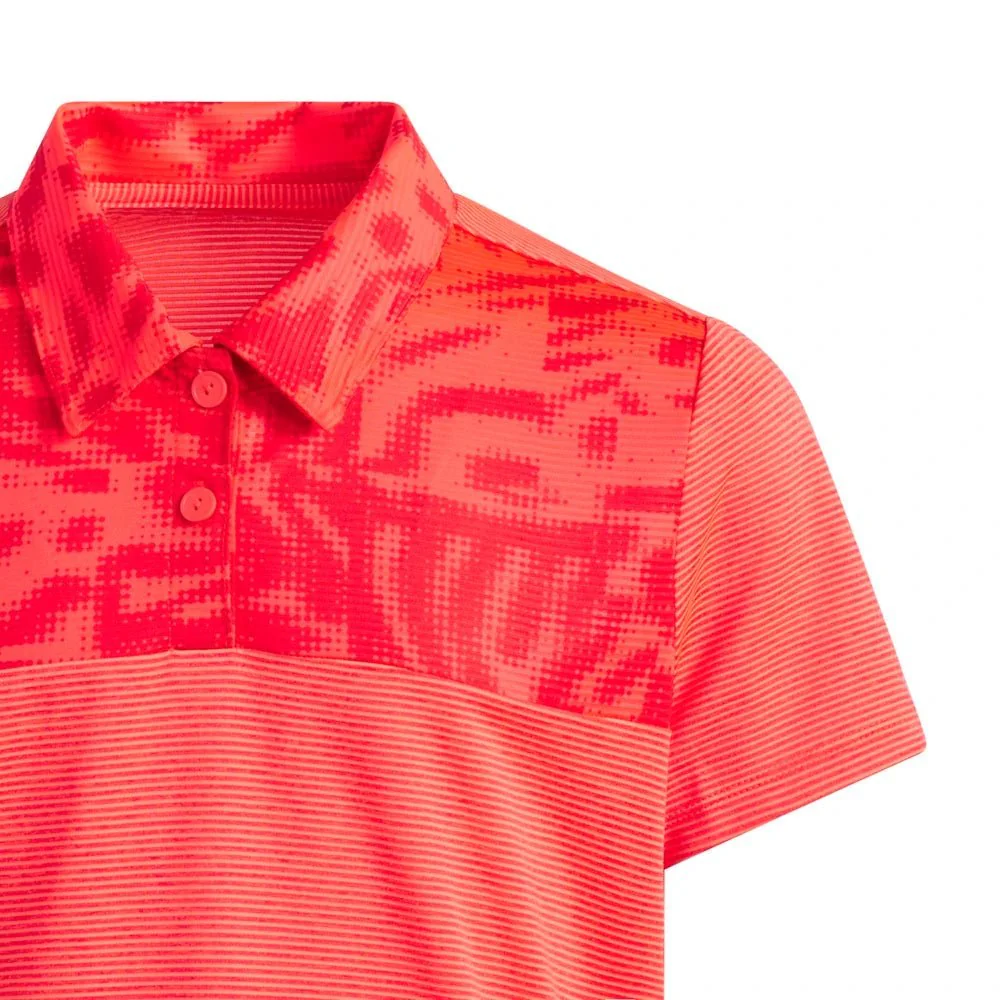 Adidas Junior Girls Ottoman Printed Golf Polo - Image 3