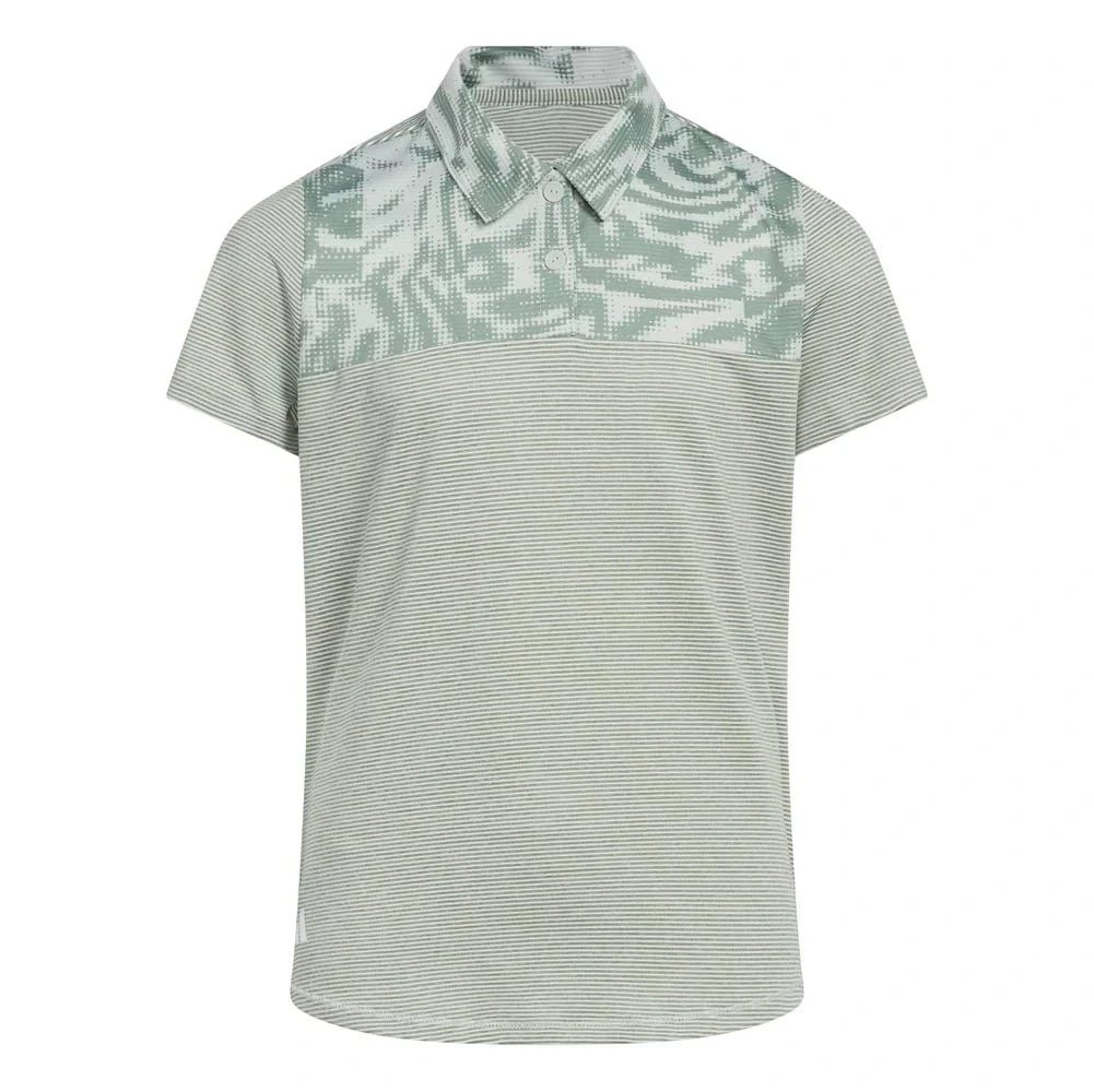 Adidas Junior Girls Ottoman Printed Golf Polo - Image 6