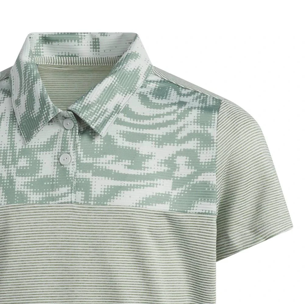 Adidas Junior Girls Ottoman Printed Golf Polo - Image 8