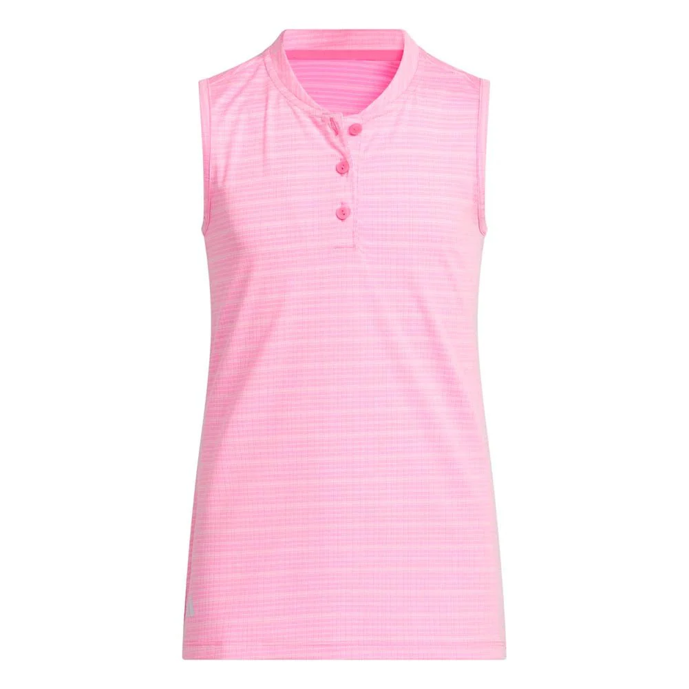Adidas Junior Girls Sleeveless Golf Polo