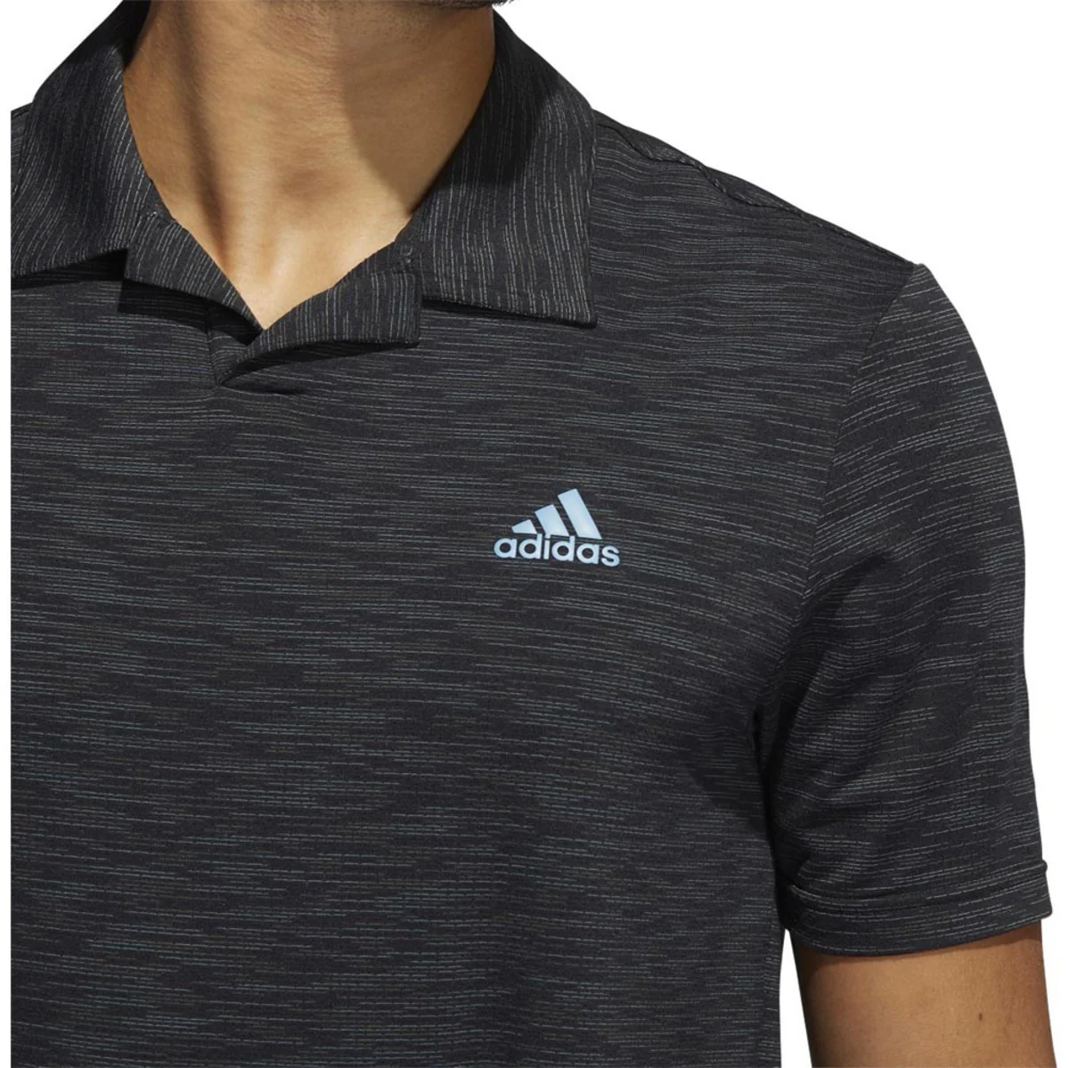 Adidas Mesh Broken Stripe Polo - Image 4