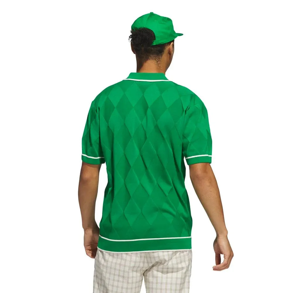 Adidas Originals Argyle Knit Golf Polo - Image 3