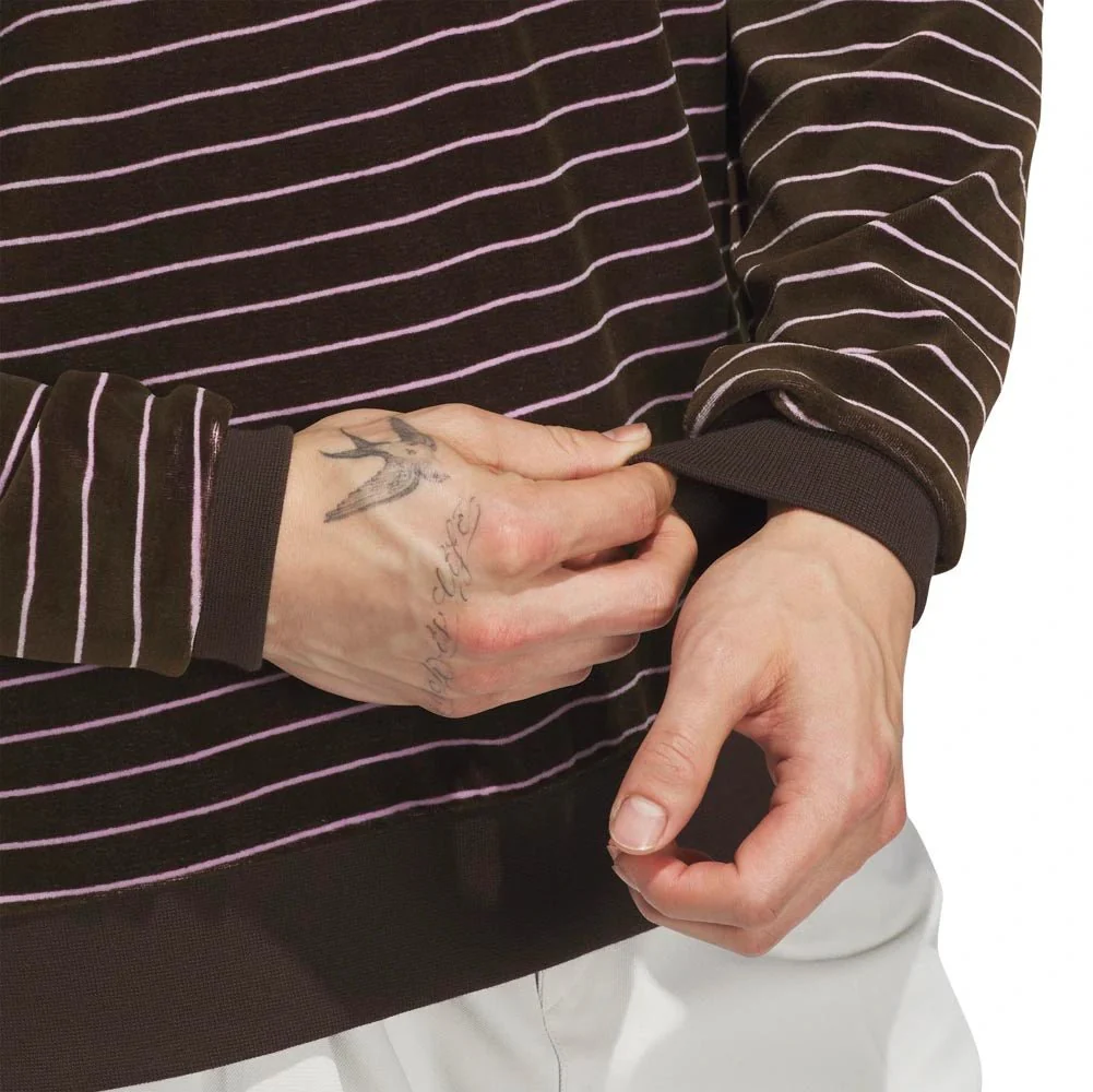 Adidas Originals Velour Long Sleeve Golf Polo - Image 5