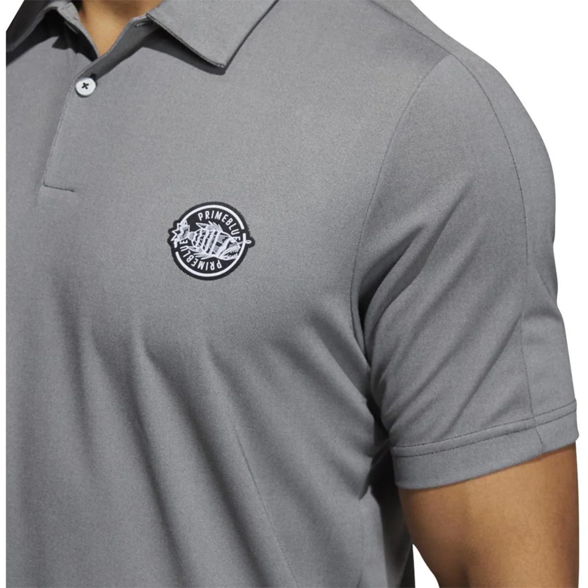 Adidas Primeblue Two-Tone Pique Golf Polo - Image 7