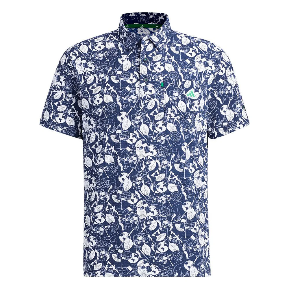 Adidas Primeknit Graphic Golf Polo - Image 2