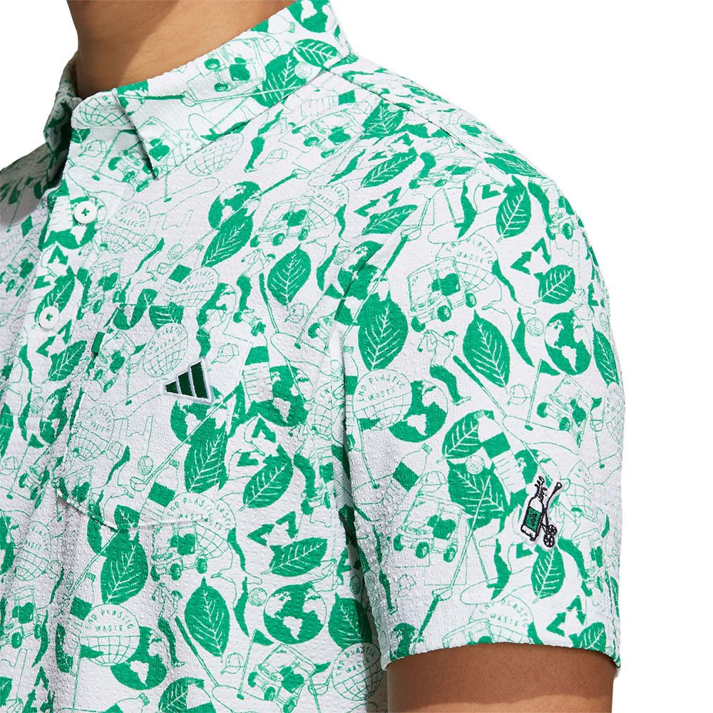 Adidas Primeknit Graphic Golf Polo - Image 8