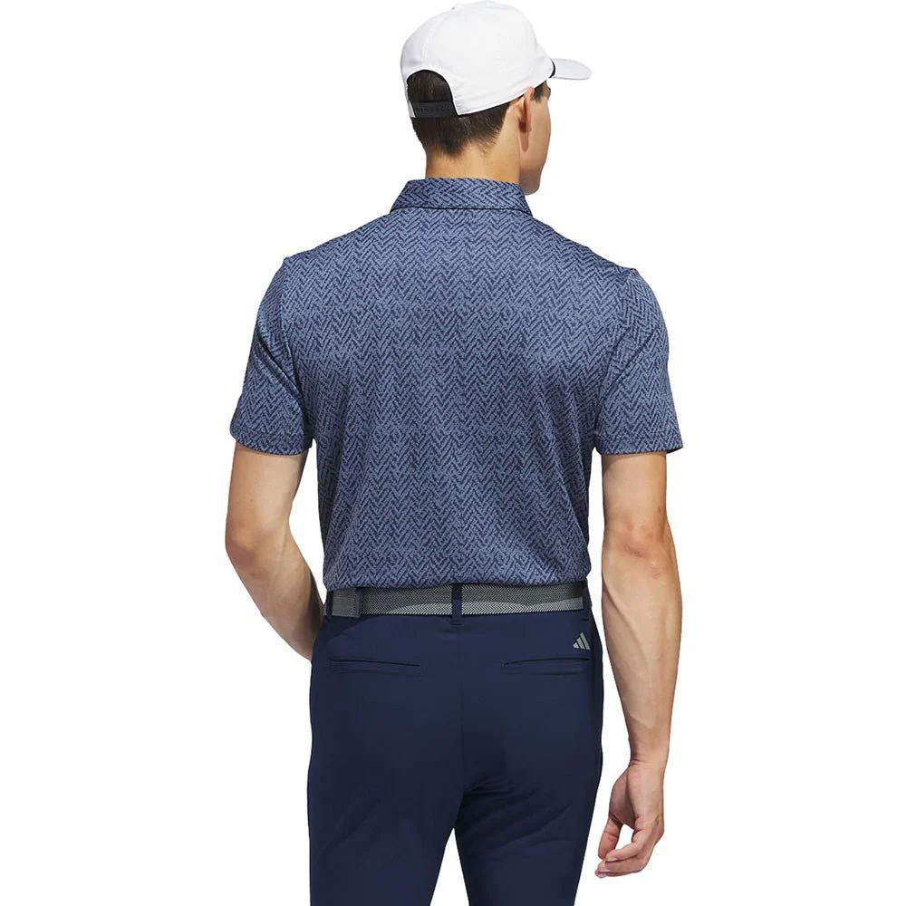 Adidas Ultimate365 Jacquard Golf Polo - Previous Season Style - Image 2