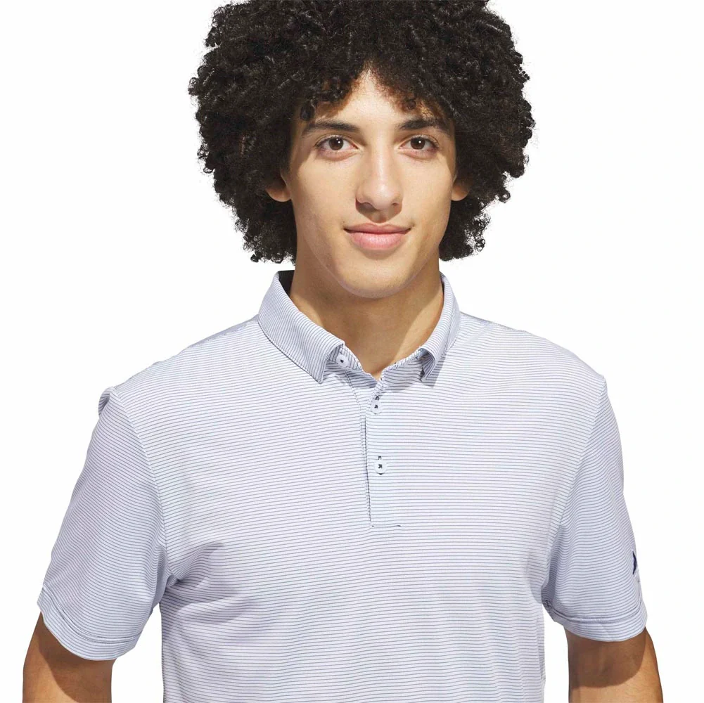 Adidas Ultimate365+ ClimaCool Pencil Stripe Golf Polo - Image 4