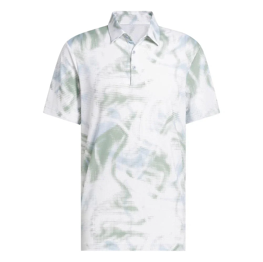 Adidas Ultimate365 Printed Mesh Golf Polo - Image 6