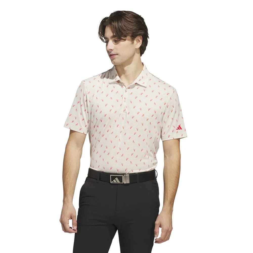 Adidas Ultimate365 Printed Slice Mesh Golf Polo - Image 17