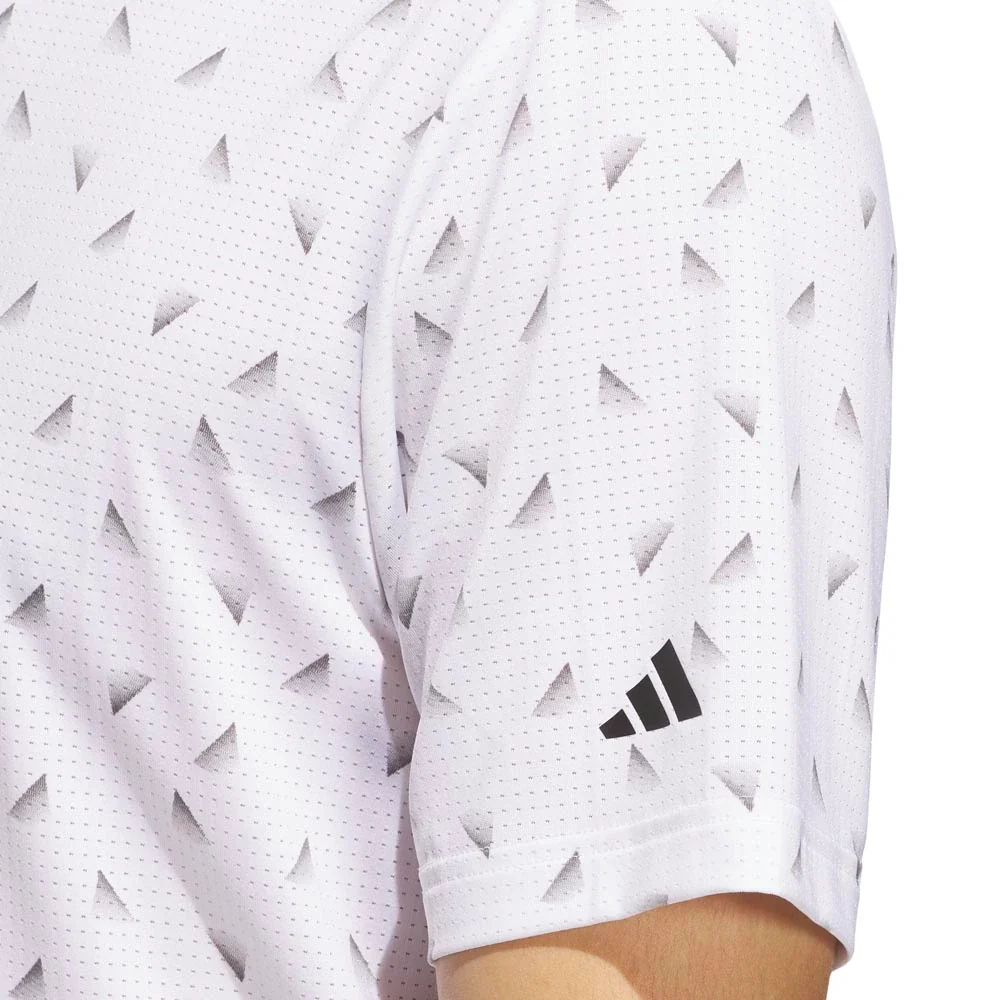 Adidas Ultimate365 Printed Slice Mesh Golf Polo - Image 4