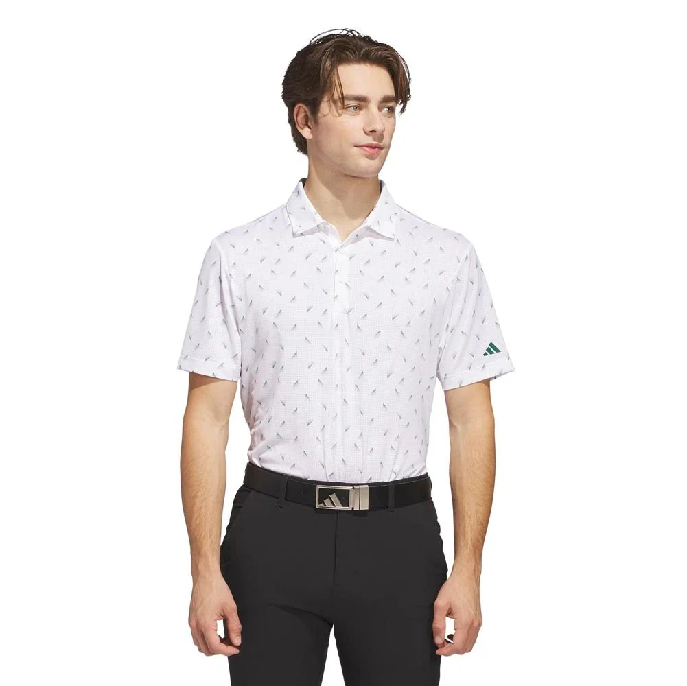 Adidas Ultimate365 Printed Slice Mesh Golf Polo - Image 7