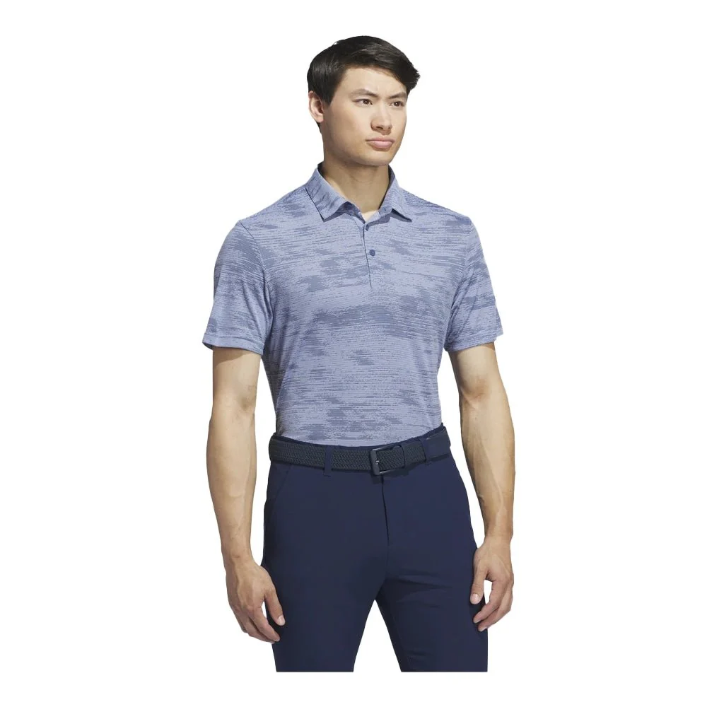 Adidas Ultimate365 Textured Stripe Golf Polo - Previous Season Style