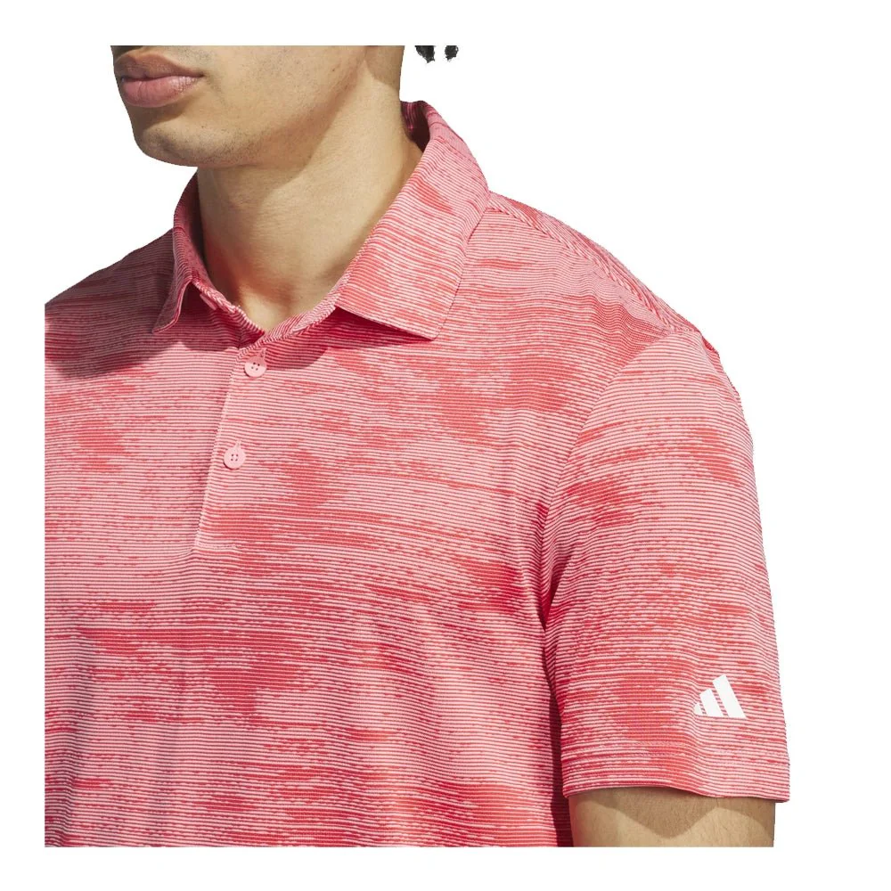 Adidas Ultimate365 Textured Stripe Golf Polo - Previous Season Style - Image 15