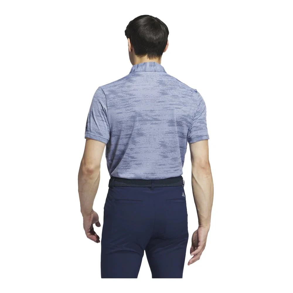 Adidas Ultimate365 Textured Stripe Golf Polo - Previous Season Style - Image 2