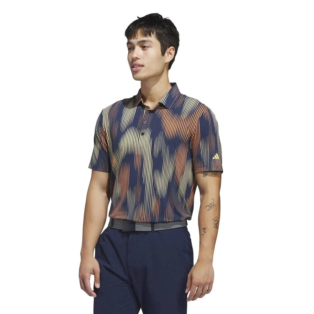 Adidas Ultimate365 Tour Cool Feel Print Golf Polo - Image 2
