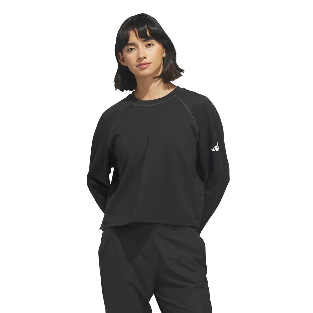 Adidas Women's Beyond The Course Side-Snap Crew Golf Layer - Image 2