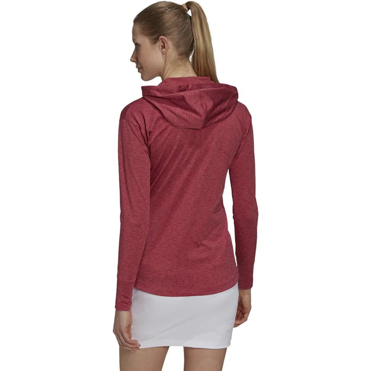 Adidas Women's Essentials Heathered Golf Hoodie - Image 6