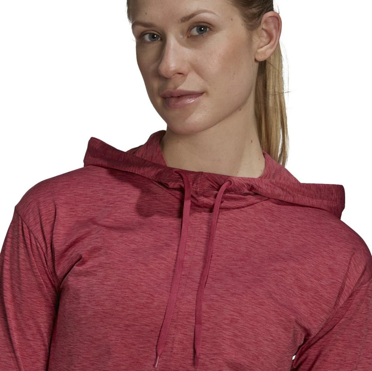 Adidas Women's Essentials Heathered Golf Hoodie - Image 7
