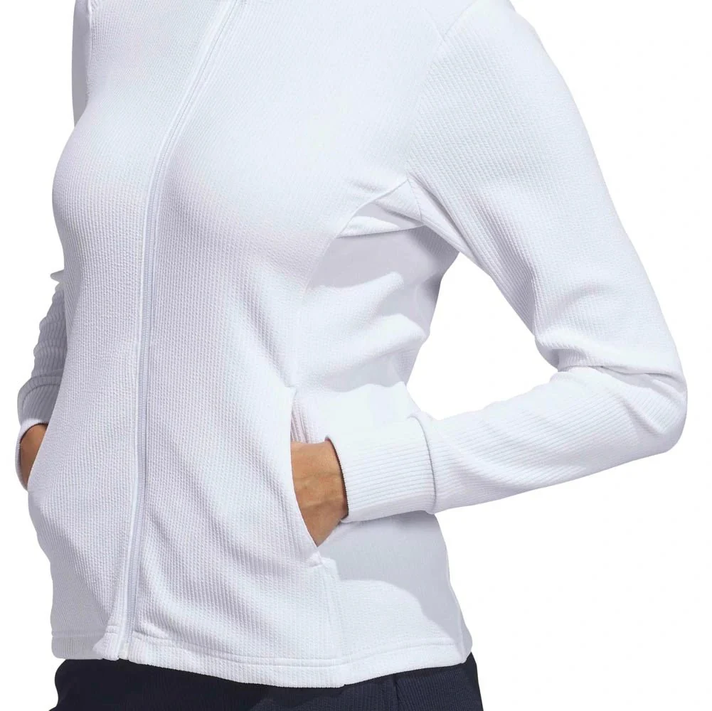 Adidas Women's Performance Texture Full-Zip Golf Jacket - Image 14