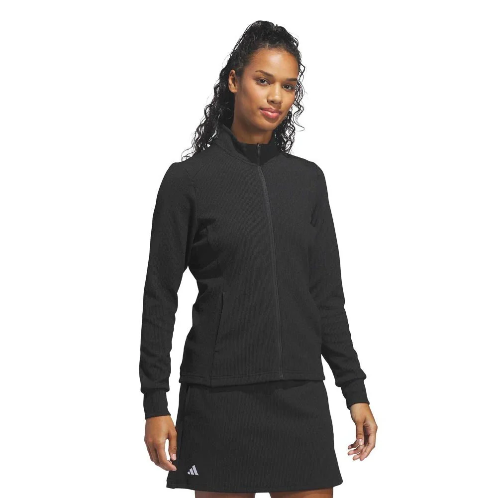 Adidas Women's Performance Texture Full-Zip Golf Jacket - Image 2