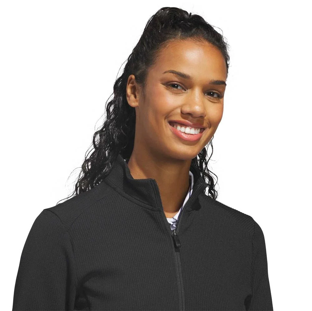 Adidas Women's Performance Texture Full-Zip Golf Jacket - Image 4
