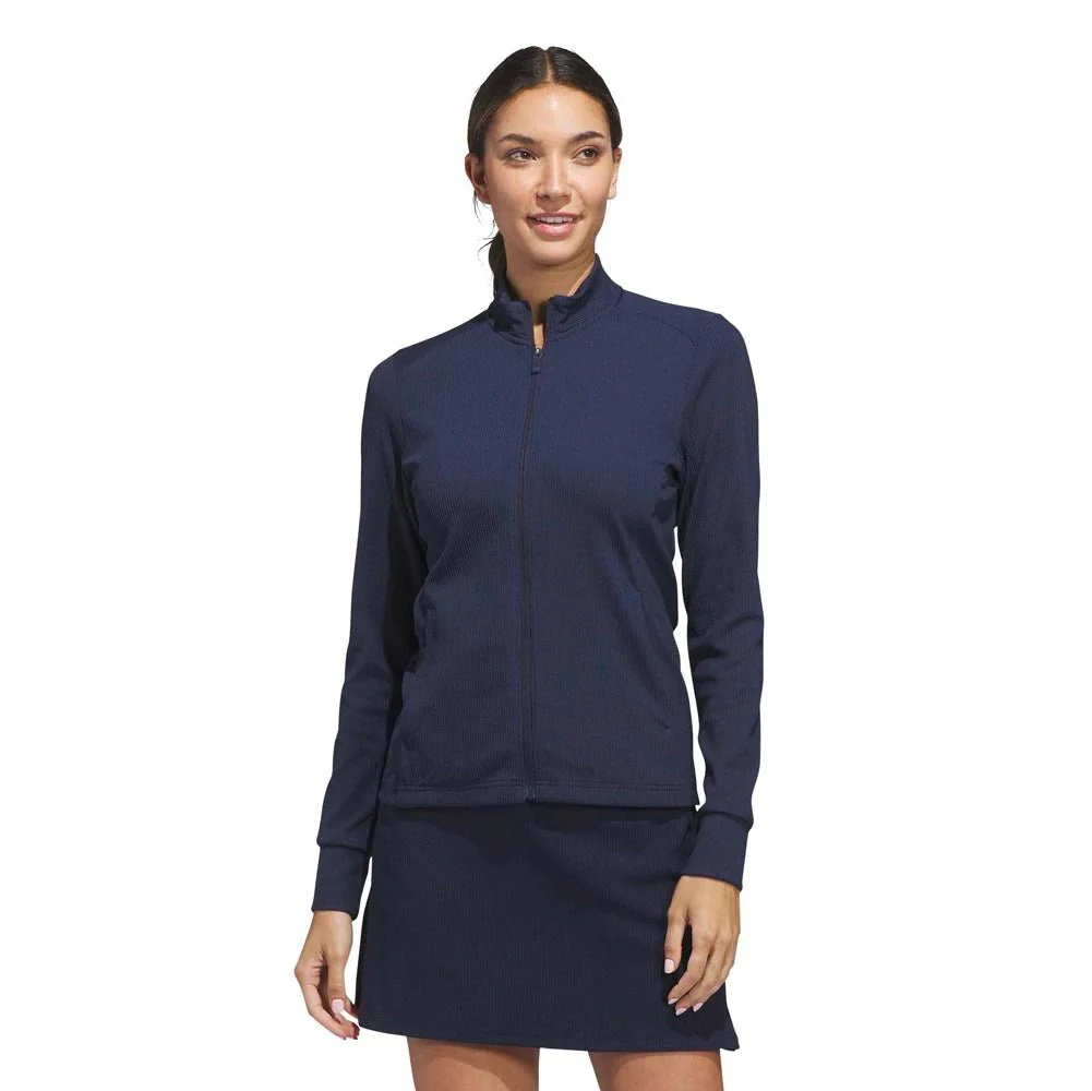 Adidas Women's Performance Texture Full-Zip Golf Jacket - Image 7