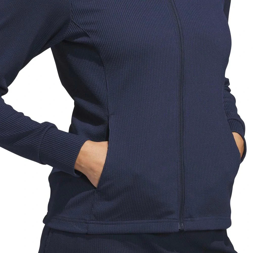 Adidas Women's Performance Texture Full-Zip Golf Jacket - Image 9