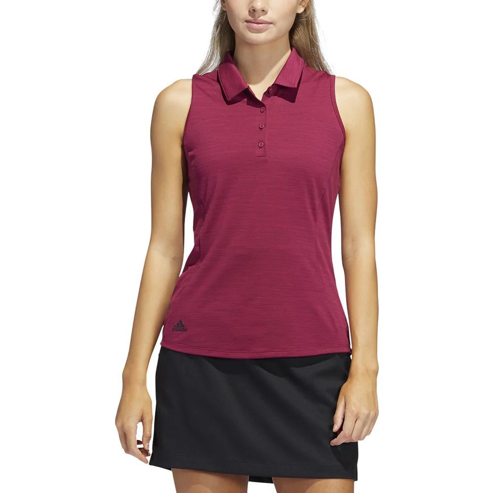 Adidas Women's Space-Dyed Sleeveless Polo - Image 3