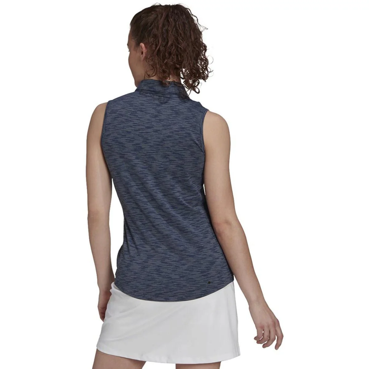 Adidas Women's Spacedye Sleeveless Polo - Image 2