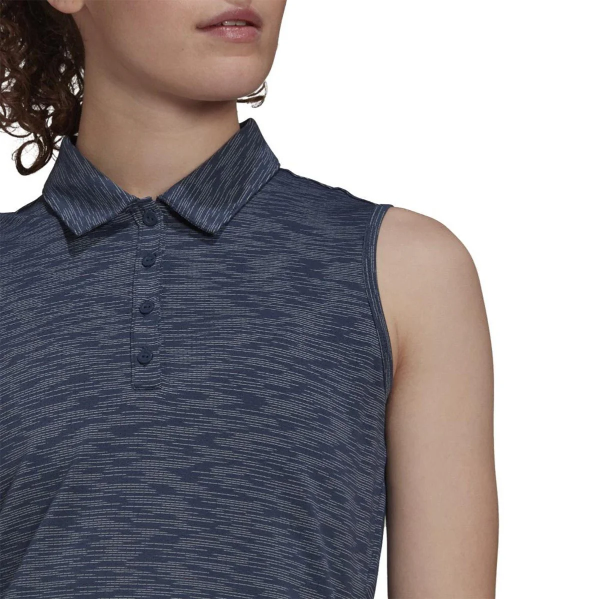 Adidas Women's Spacedye Sleeveless Polo - Image 4