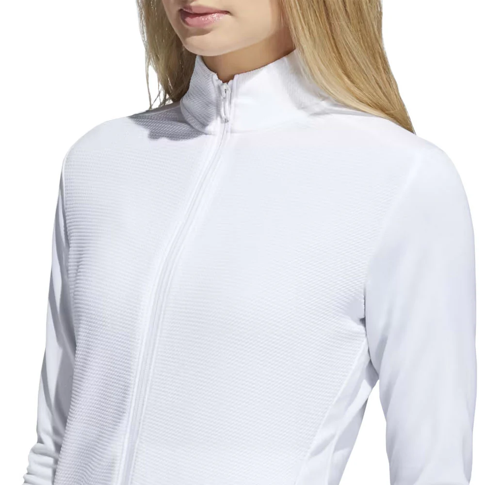 Adidas Women's Textured Full-Zip Golf Jacket - Image 3