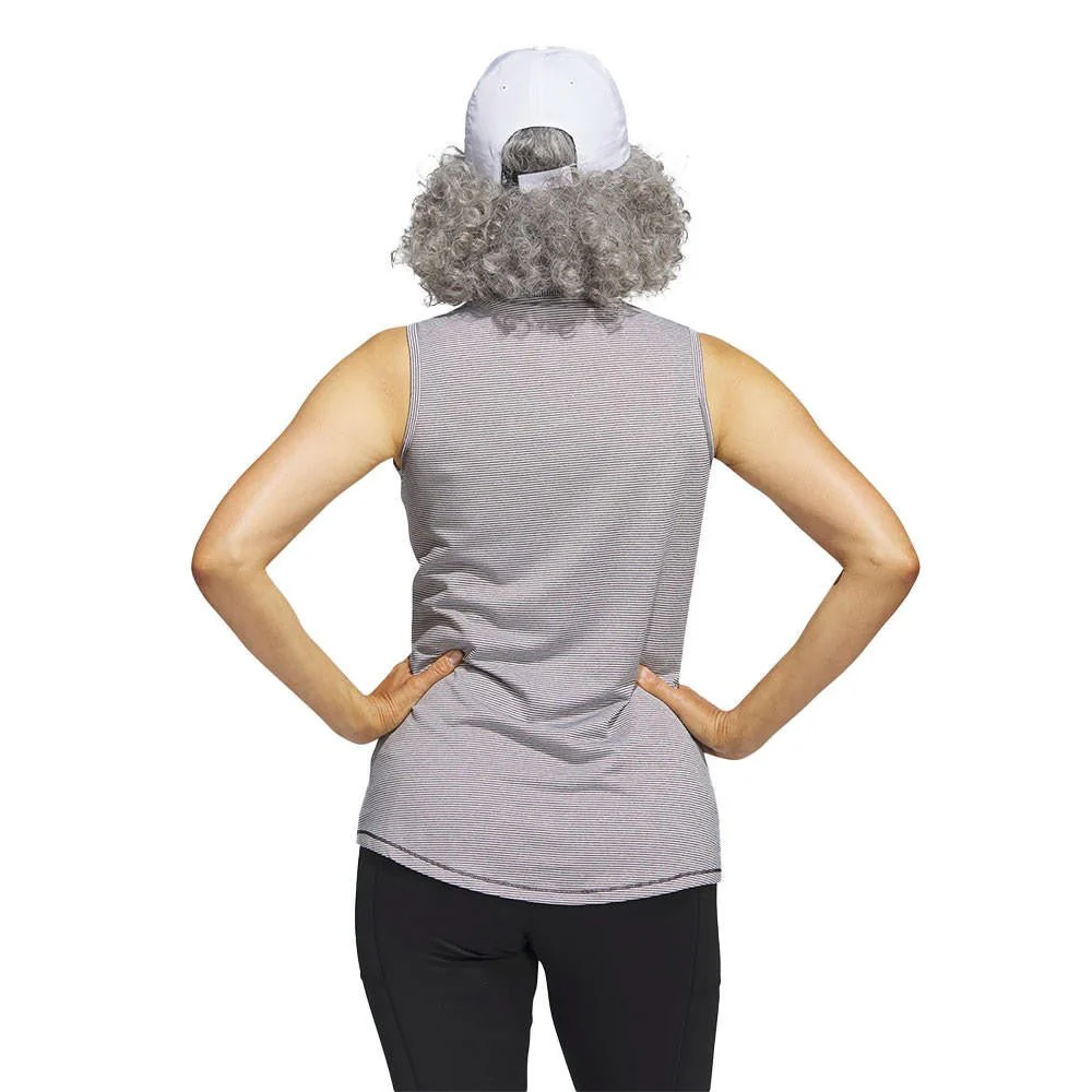 Adidas Women's Two Color Ottoman Sleeveless Polo - Image 3