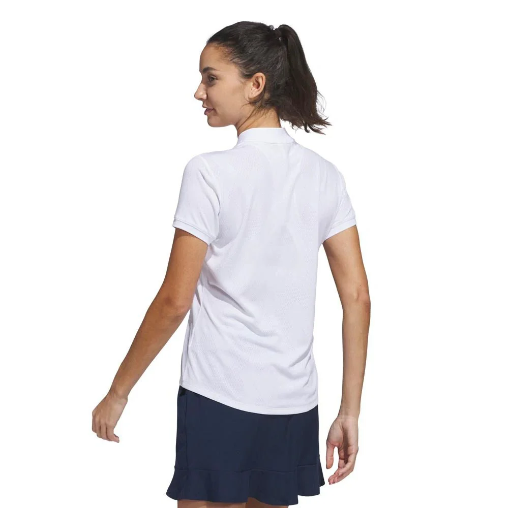 Adidas Women's Ultimate365 Diamond Jacquard Golf Polo - Image 3
