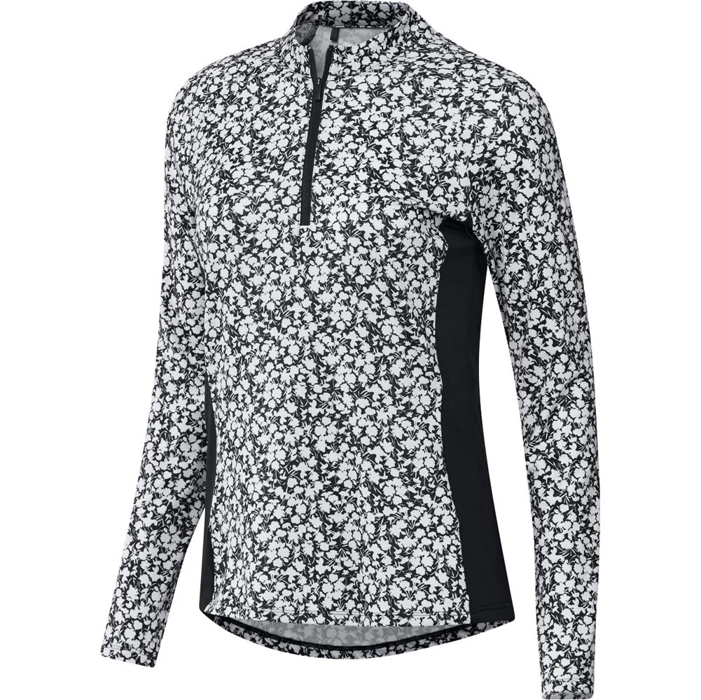 Adidas Women's Ultimate365 Golf Printed 1/4 Zip Mock