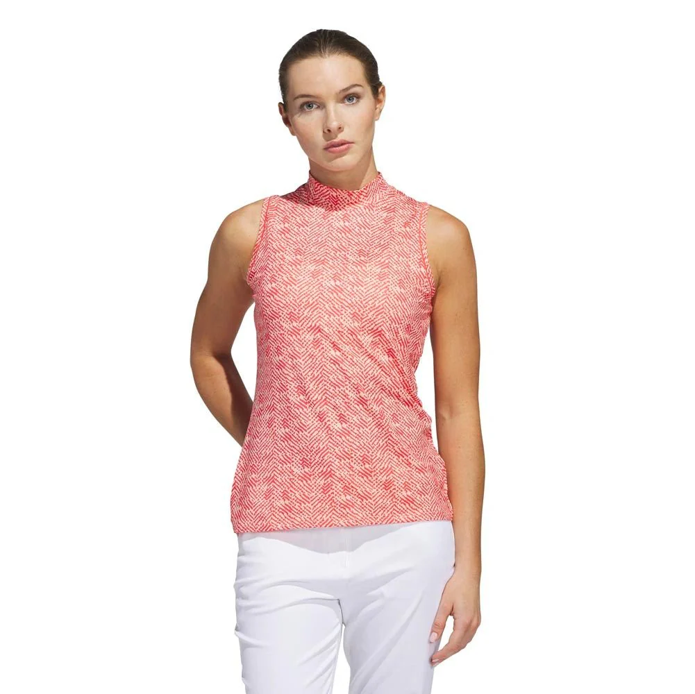 Adidas Women's Ultimate365 Mock Neck Golf Polo - Image 2