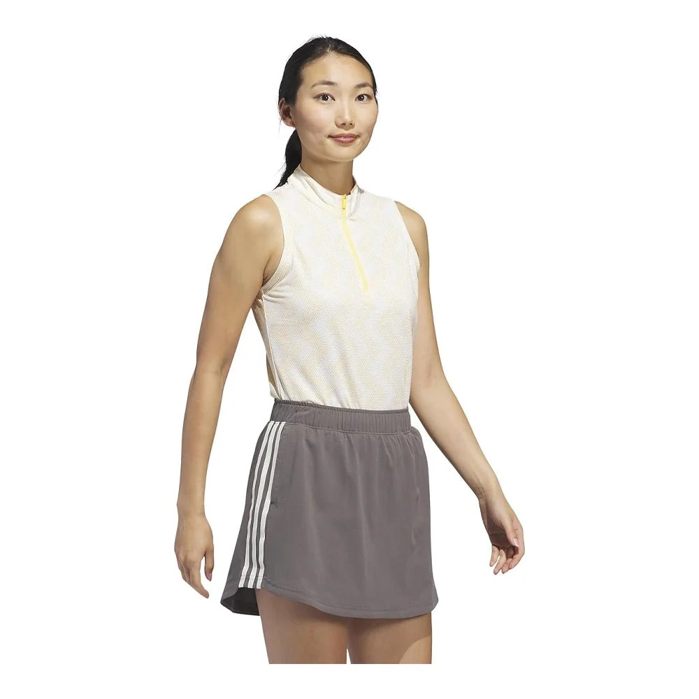 Adidas Women's Ultimate365 Ottoman Printed Sleeveless Golf Polo - Image 2
