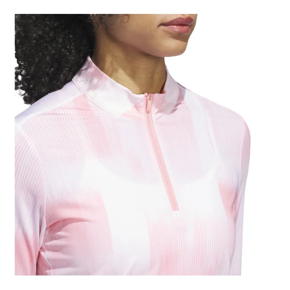 Adidas Women's Ultimate365 Printed 1/4 Zip Golf Mock - 2024 - Image 13