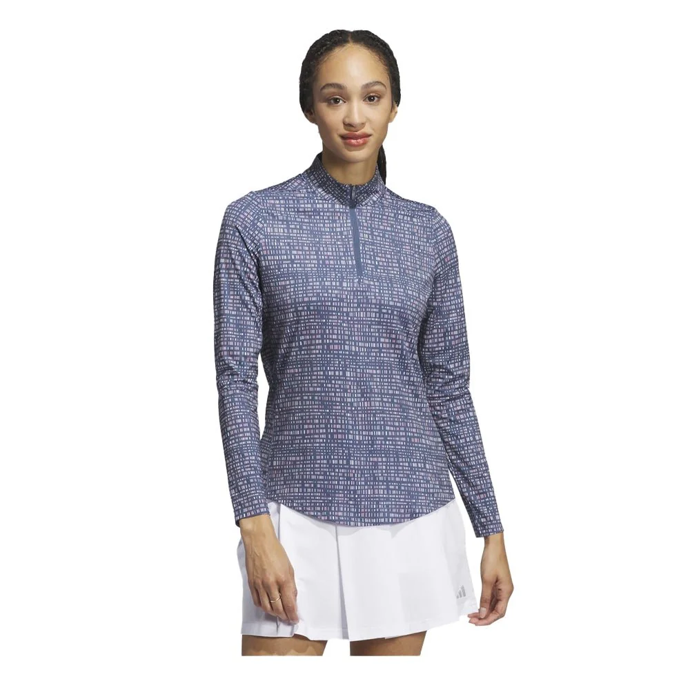 Adidas Women's Ultimate365 Printed 1/4 Zip Golf Mock - 2024 - Image 6